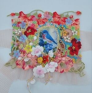 Bracelet Cuff Embroidery Adjustable #2029